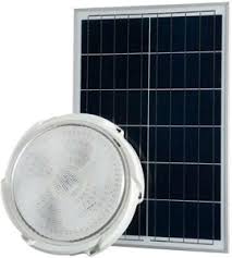 60W Solar Powered Ceiling Light With Cable And Remote Control