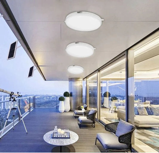 Solar Powered Ceiling Light With 5M Cable And Remote Control 400W