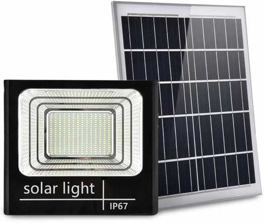 600W Solar LED Floodlight IP67 Waterproof Outdoor Light with Remote