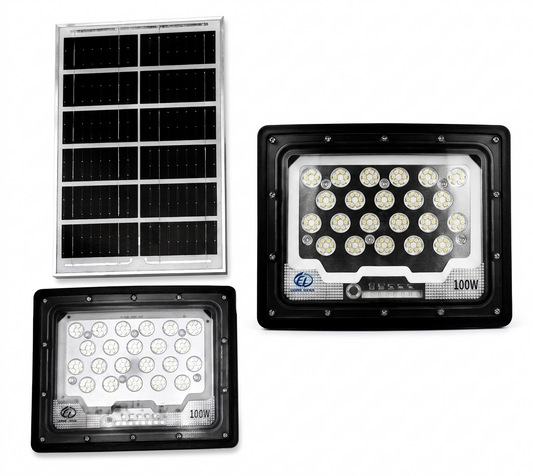 100W Curved Solar Flood Light